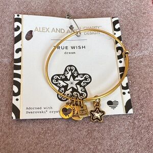 Swarovski x Alex and Ani Gold True Wish Charm Bracelet